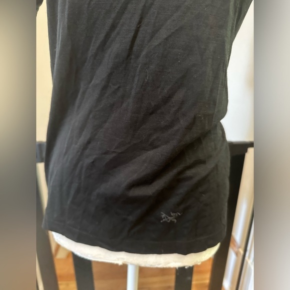 Arc'teryx Cowl Neck Mid Sleeve Women's Top Black - Picture 3 of 6